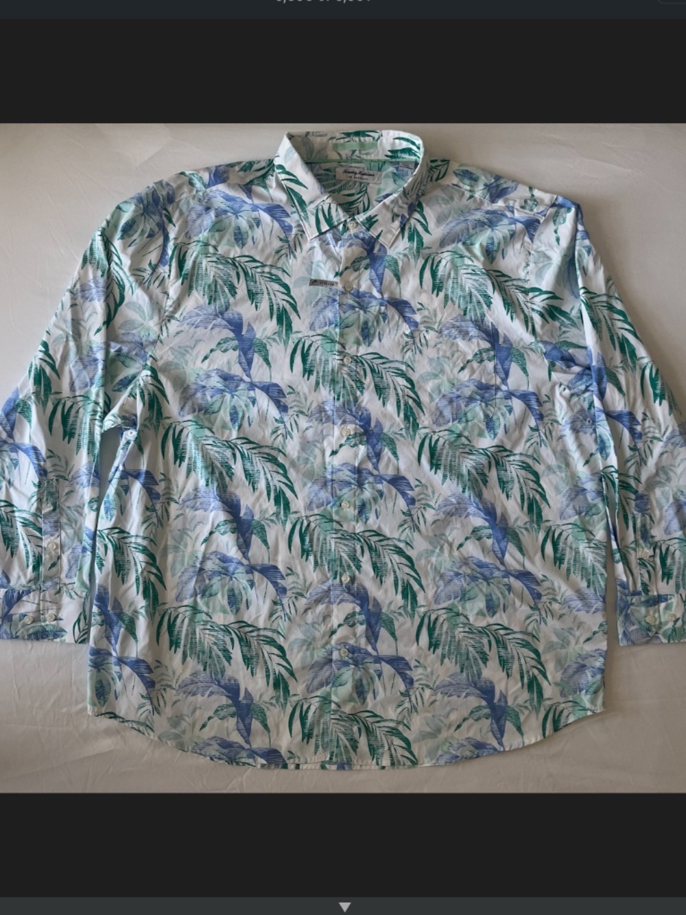 Tommy Bahama Shirt Mens 3XL Siesta Key Floating Fronds IslandZone UPF 30 Casual